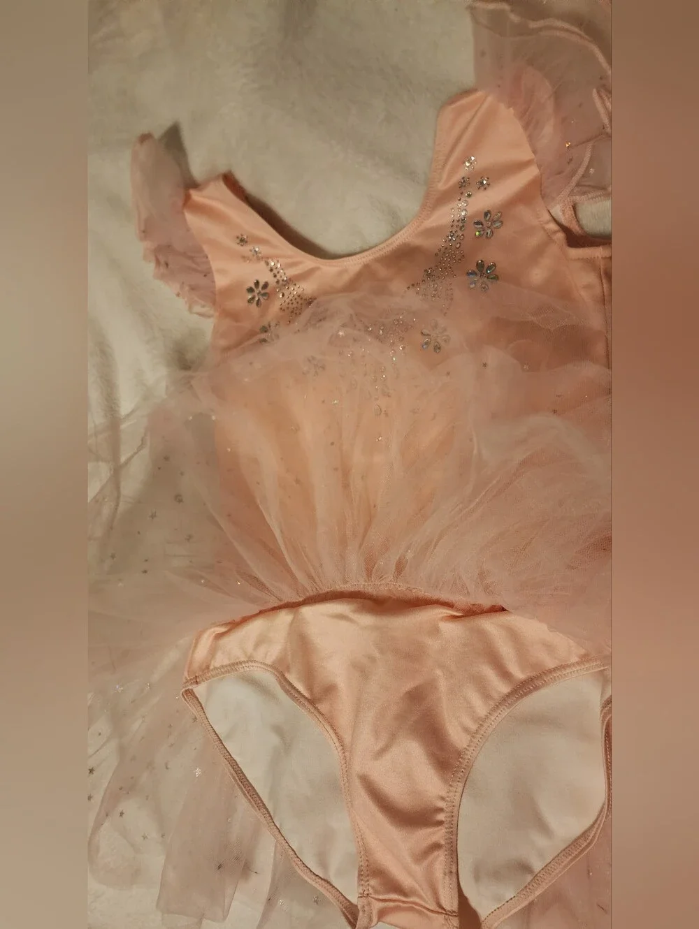 Zaclotre Girls Sparkly Pink Tutu Ballet Leotard Rhinestone Dress